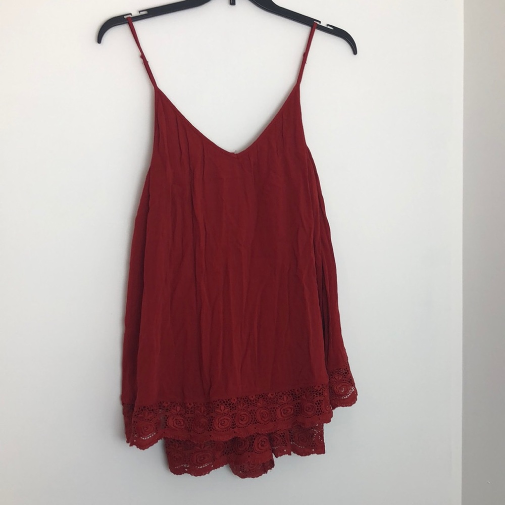 NWT Forever 21 Rust cami short jumpsuit